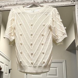Blu Pepper Women’s Knitted Crew Neck Sweater (S)